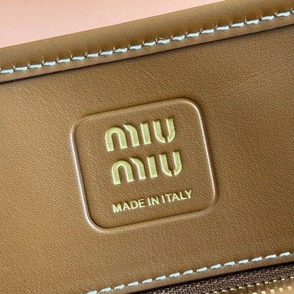 Miu Miu Aventure Handbag 31 Beige in Canvas 285305