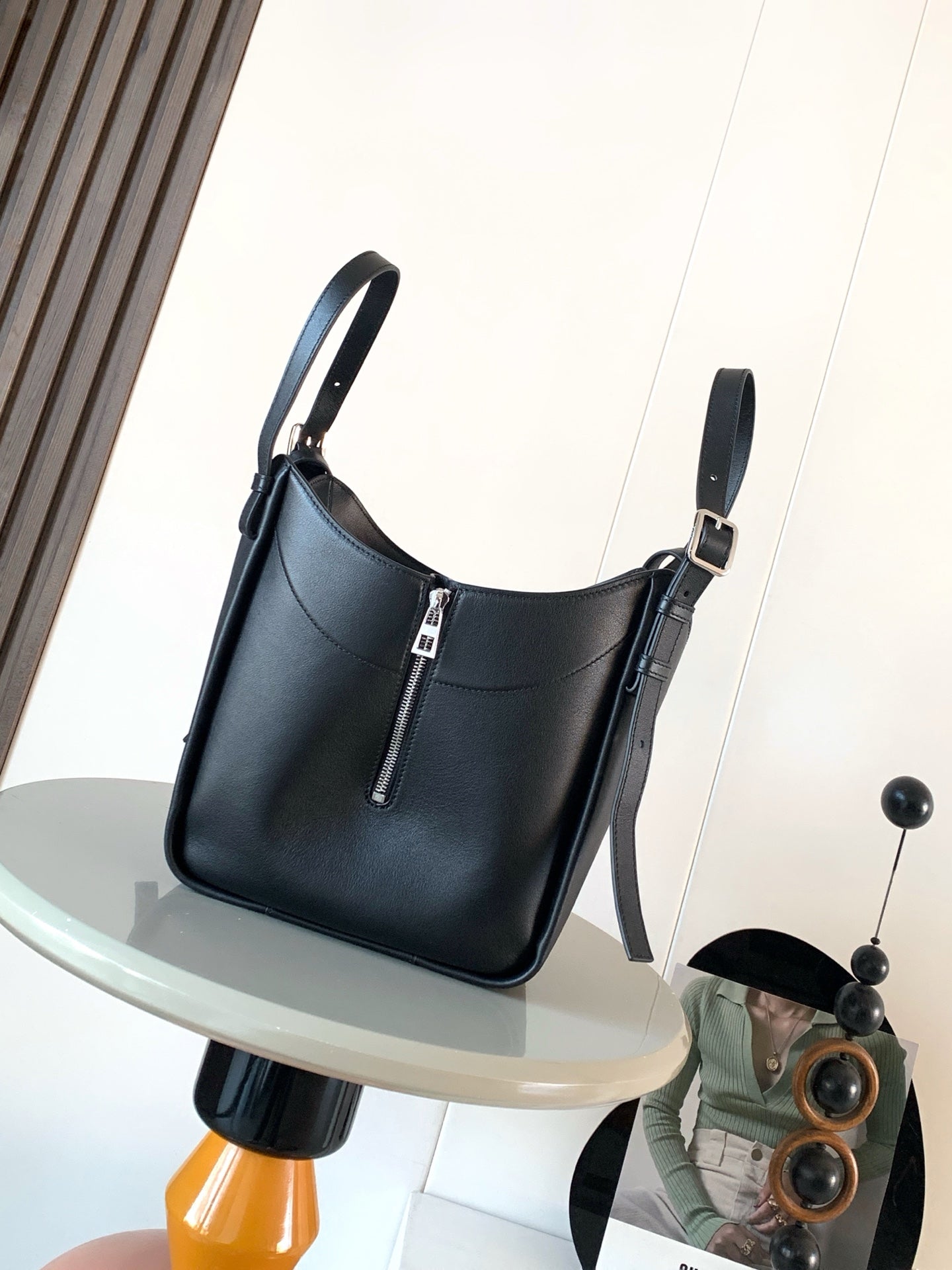 Loewe Hammock Bag 15 cm Black Calfskin