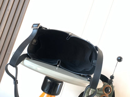Loewe Hammock Bag 15 cm Black Calfskin