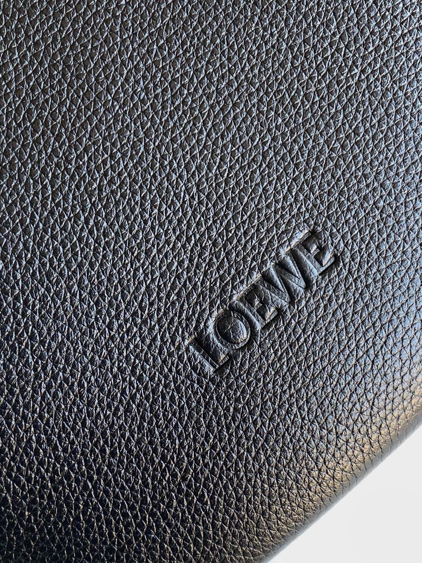 Loewe Loop Bucket Bag Black Supple Grained Calfskin