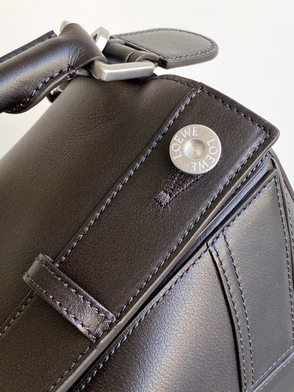 Loewe Panta Small Puzzle Bag 24cm Chocolate Glossy Calfskin