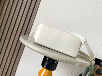 Loewe Panta Small Puzzle Bag 24cm White Glossy Calfskin