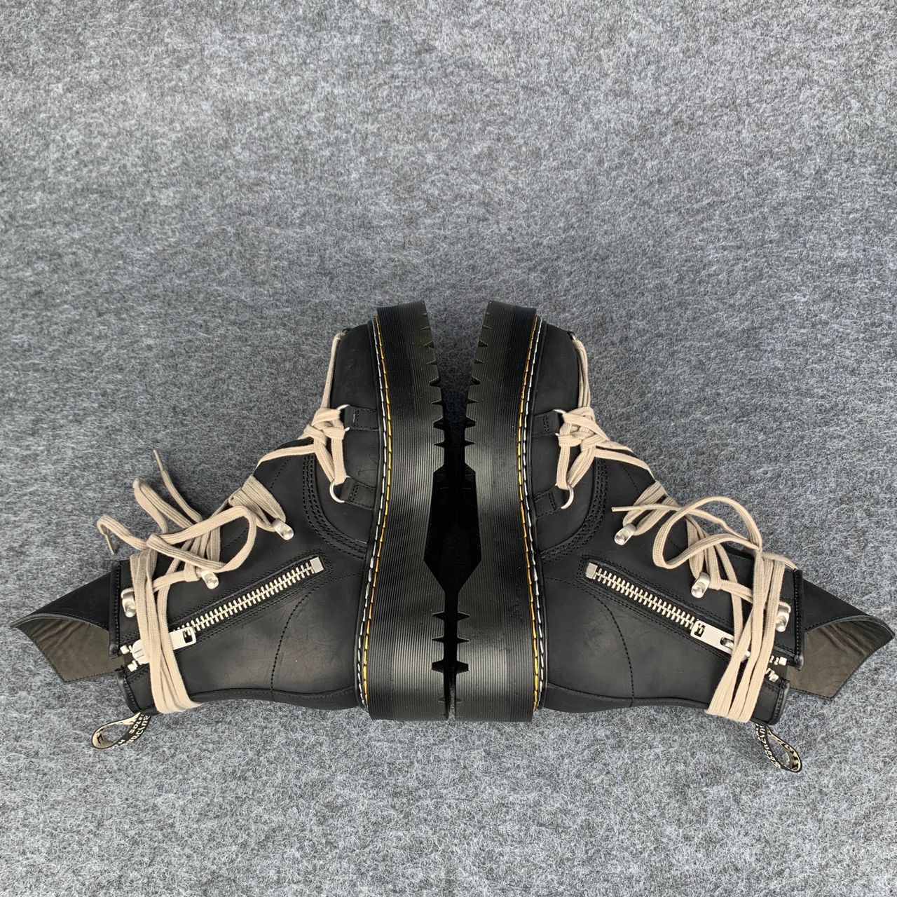 Dr. Martens x Rick Owens Wmns DRKSHDW 1460 Quad Sole Megalace Boot 'Black'