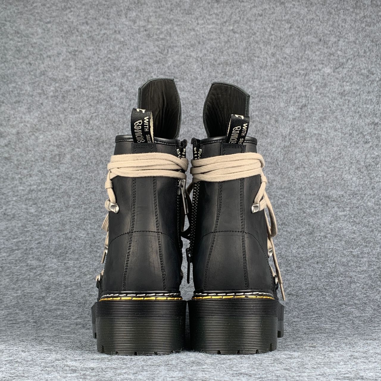 Dr. Martens x Rick Owens Wmns DRKSHDW 1460 Quad Sole Megalace Boot 'Black'