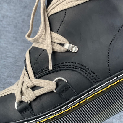 Dr. Martens x Rick Owens Wmns DRKSHDW 1460 Quad Sole Megalace Boot 'Black'