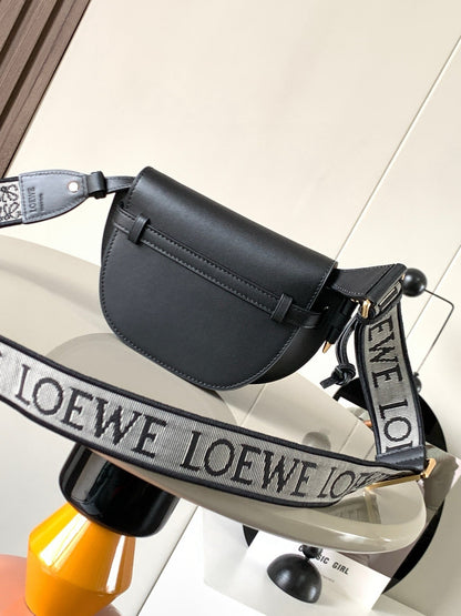 Loewe Mini Gate Dual Bag Black Calfskin
