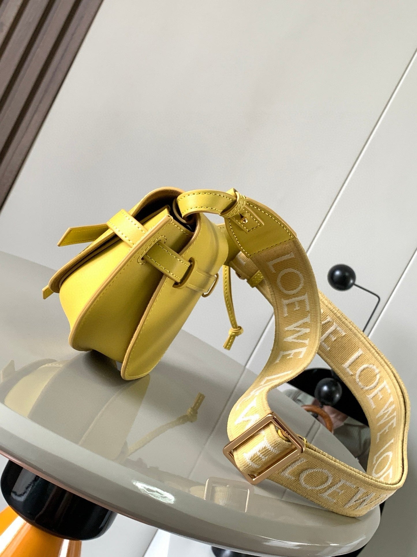 Loewe Mini Gate Dual Bag Yellow Calfskin