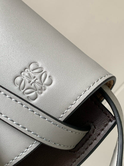 Loewe Mini Gate Dual Bag Light Grey Calfskin