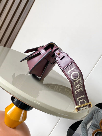 Loewe Mini Gate Dual Bag Burgundy Calfskin