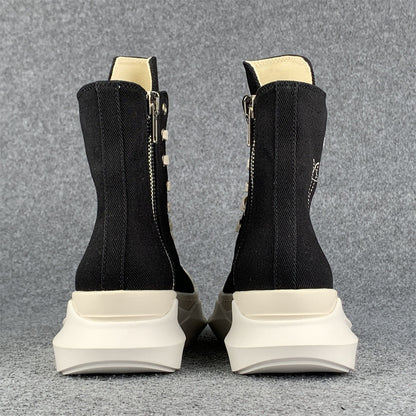 Rick Owens Wmns EDFU DRKSHDW Pentagram Embroidery Abstract High 'Black Milk'