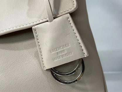 Balenciaga Small Bag 29 Beige Calfskin Sliver Hardware