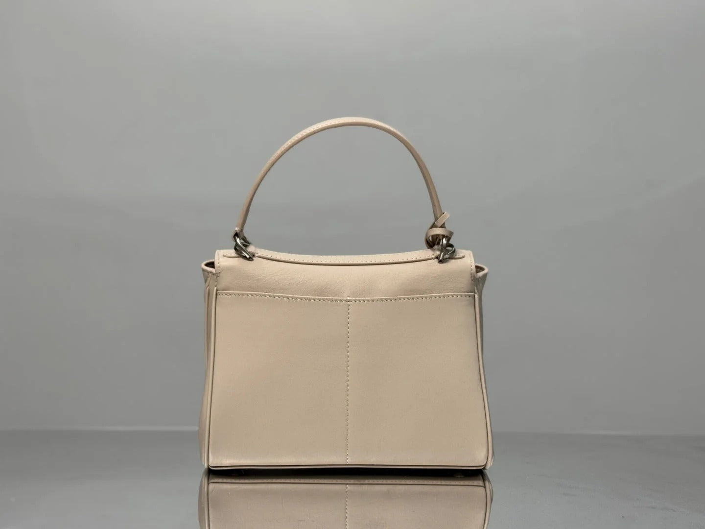 Balenciaga Mini Bag 22 Beige Calfskin Sliver Hardware