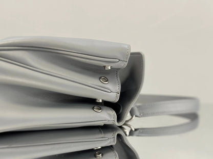 Balenciaga Small Bag 29 Gray Calfskin Sliver Hardware
