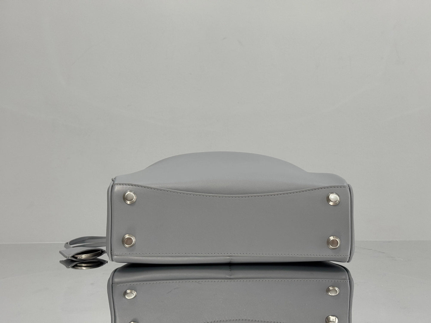 Balenciaga Small Bag 29 Gray Calfskin Sliver Hardware