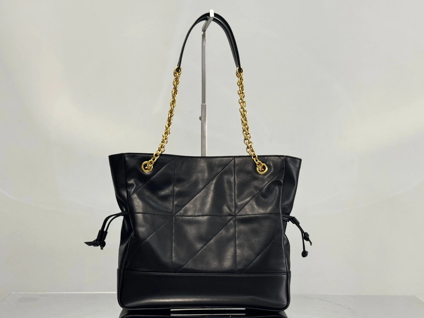 YSL Small Tote Bag 29 Black Caflskin