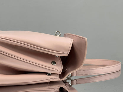 Balenciaga Medium Bag 35 Light Pink Calfskin Sliver Hardware