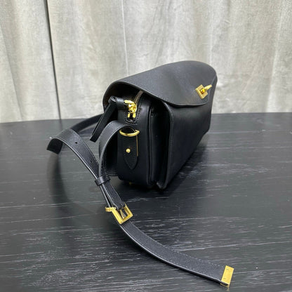 Balenciaga Le 7 Shoulder Bag Black Calfksin
