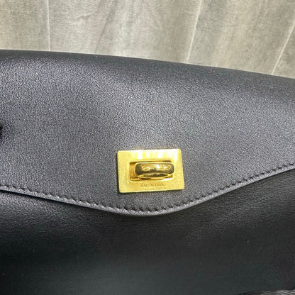 Balenciaga Le 7 Shoulder Bag Black Calfksin
