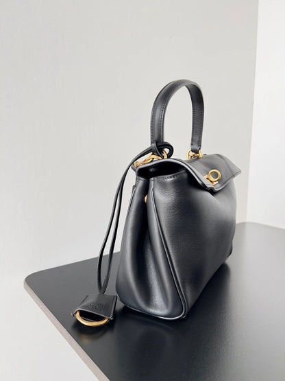 Balenciaga 2026 Rodeo Bag 22 Black Calfskin Gold Hardware 351339