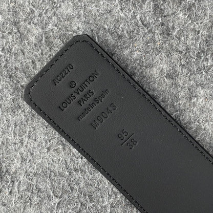LV Initiales 40mm Belt 'Matte Black'