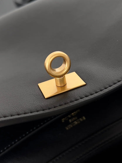 Balenciaga Large Rodeo Bag 40 Black Calfskin Gold Hardware