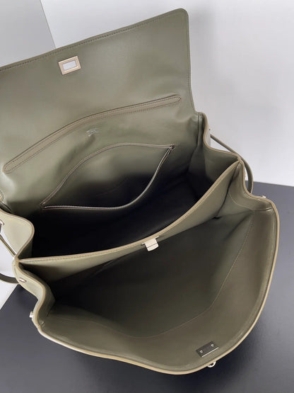 Balenciaga 2026 Rodeo Bag Olive Green Smooth Calfskin Silver Hardware