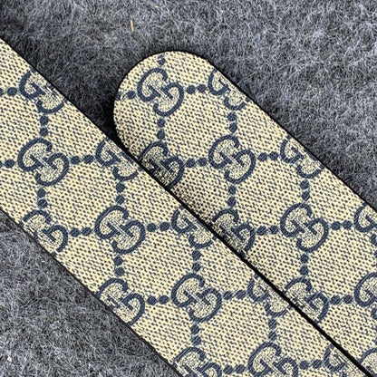 GG Supreme Interlocking G Buckle Belt Beige & Blue