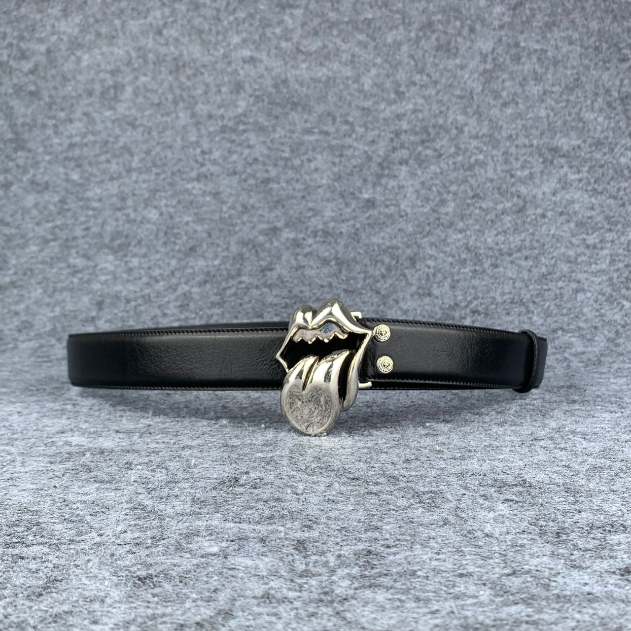 Chrome Hearts Rolling Stones Leather Belt