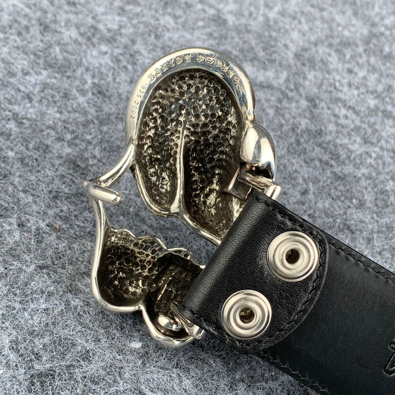 Chrome Hearts Rolling Stones Leather Belt