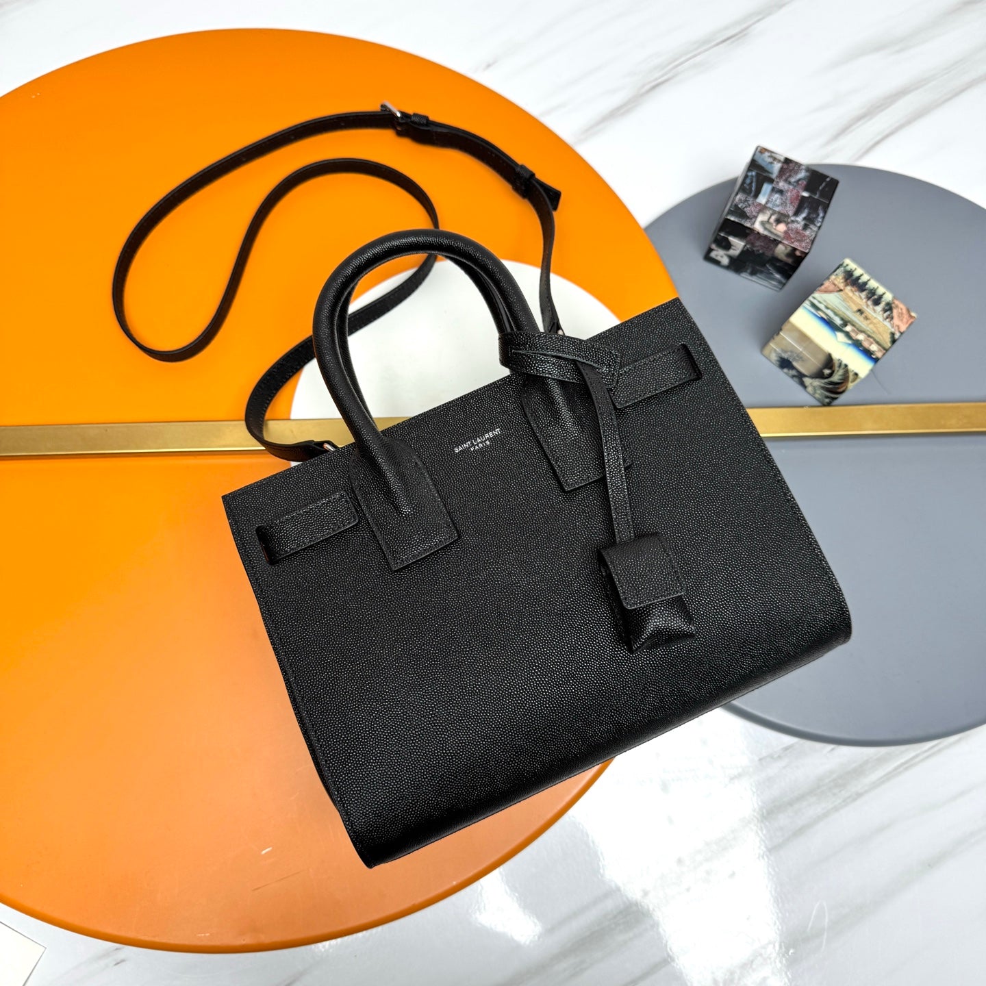 YSL Sac de Jour Baby 26cm Black Caviar 285787