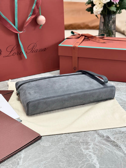 LP Extra Pouch Men's L29 Grey Cowhide 282260