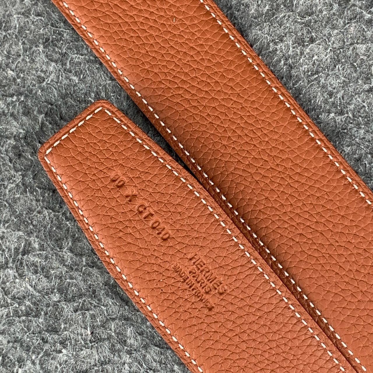 H Constance Reversible Leather Belt ´Black/Chocolate Brown´