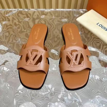 LV Isola Flat Mule 'Cognac'