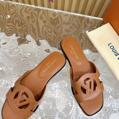 LV Isola Flat Mule 'Cognac'