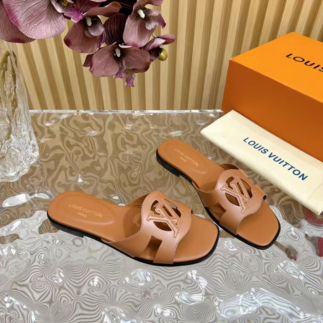LV Isola Flat Mule 'Cognac'