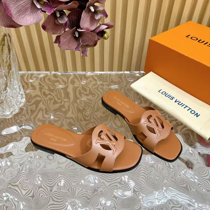 LV Isola Flat Mule 'Cognac'