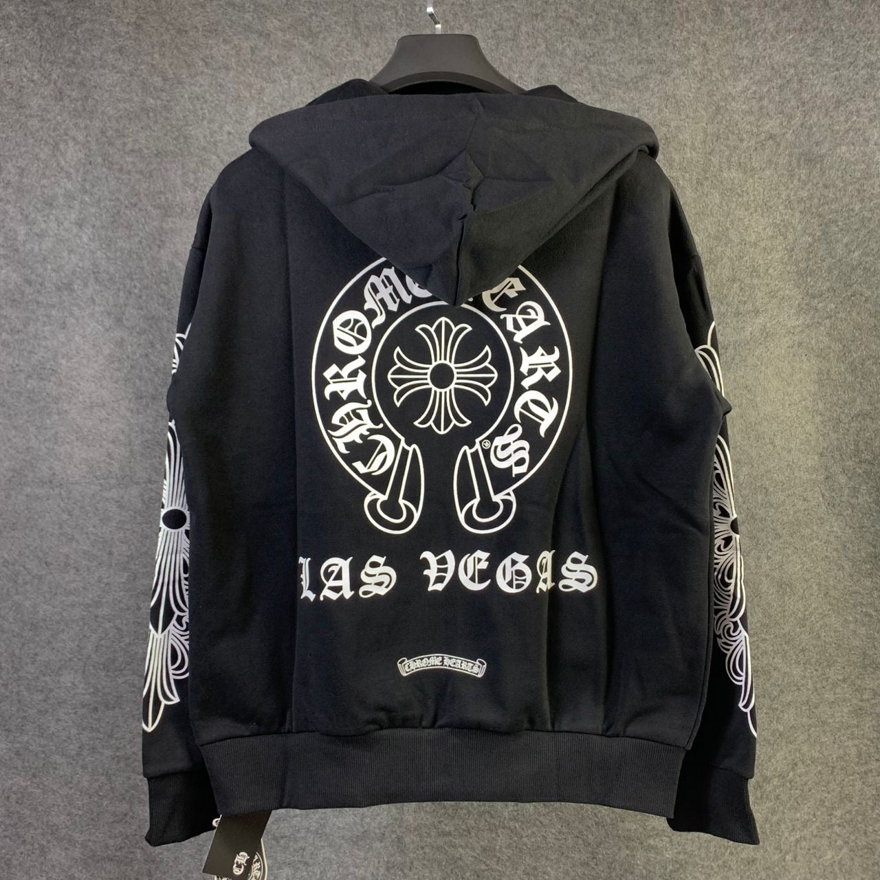 Chrome Hearts Las Vegas Exclusive Horse Shoe Zip Up Hoodie 'Black'