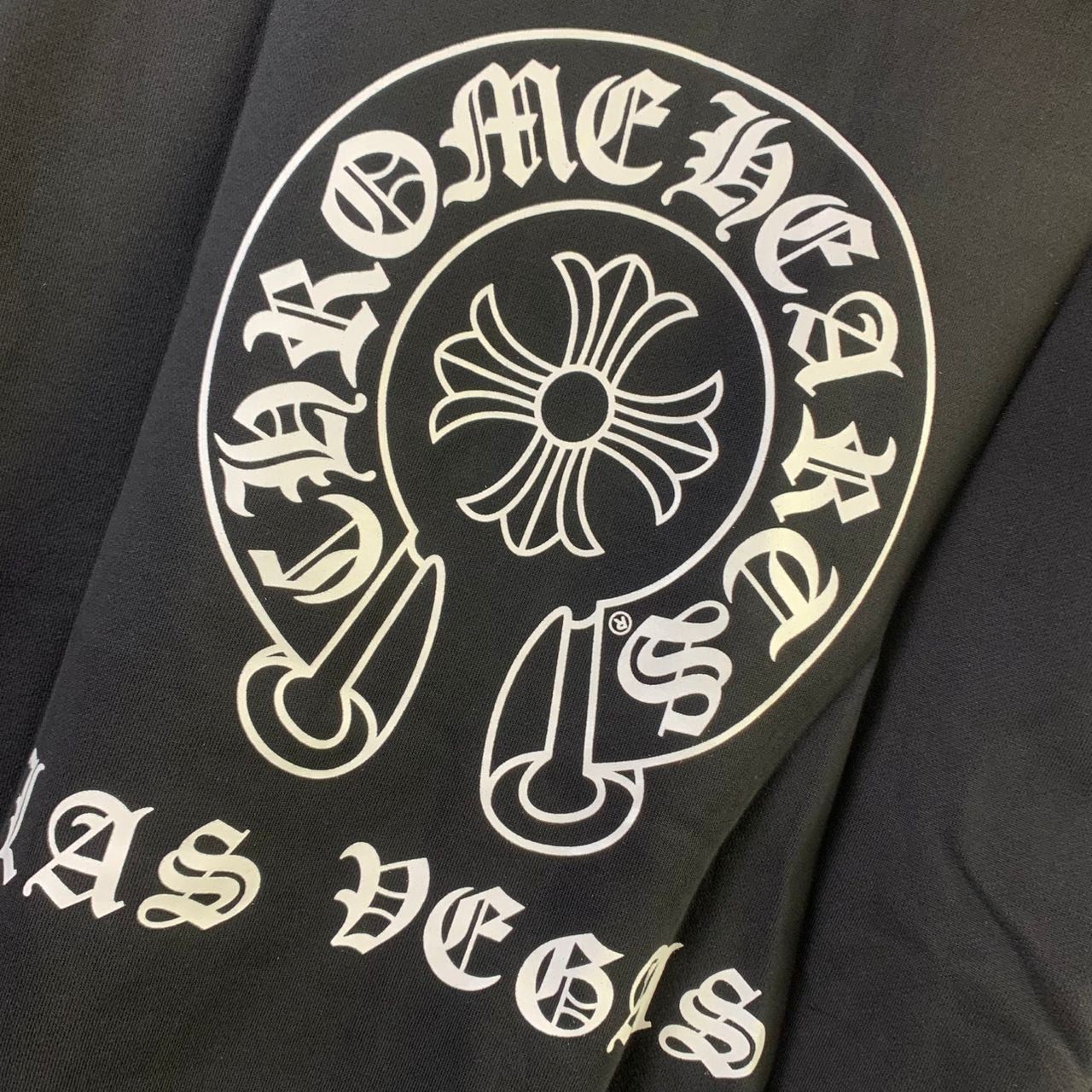 Chrome Hearts Las Vegas Exclusive Horse Shoe Zip Up Hoodie 'Black'