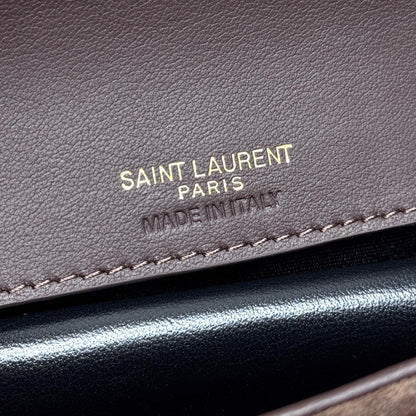 YSL Loulou Mini Bag 20cm Coffee Suede 285677