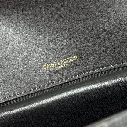 YSL Loulou Mini Bag 20cm Grey Suede 285675
