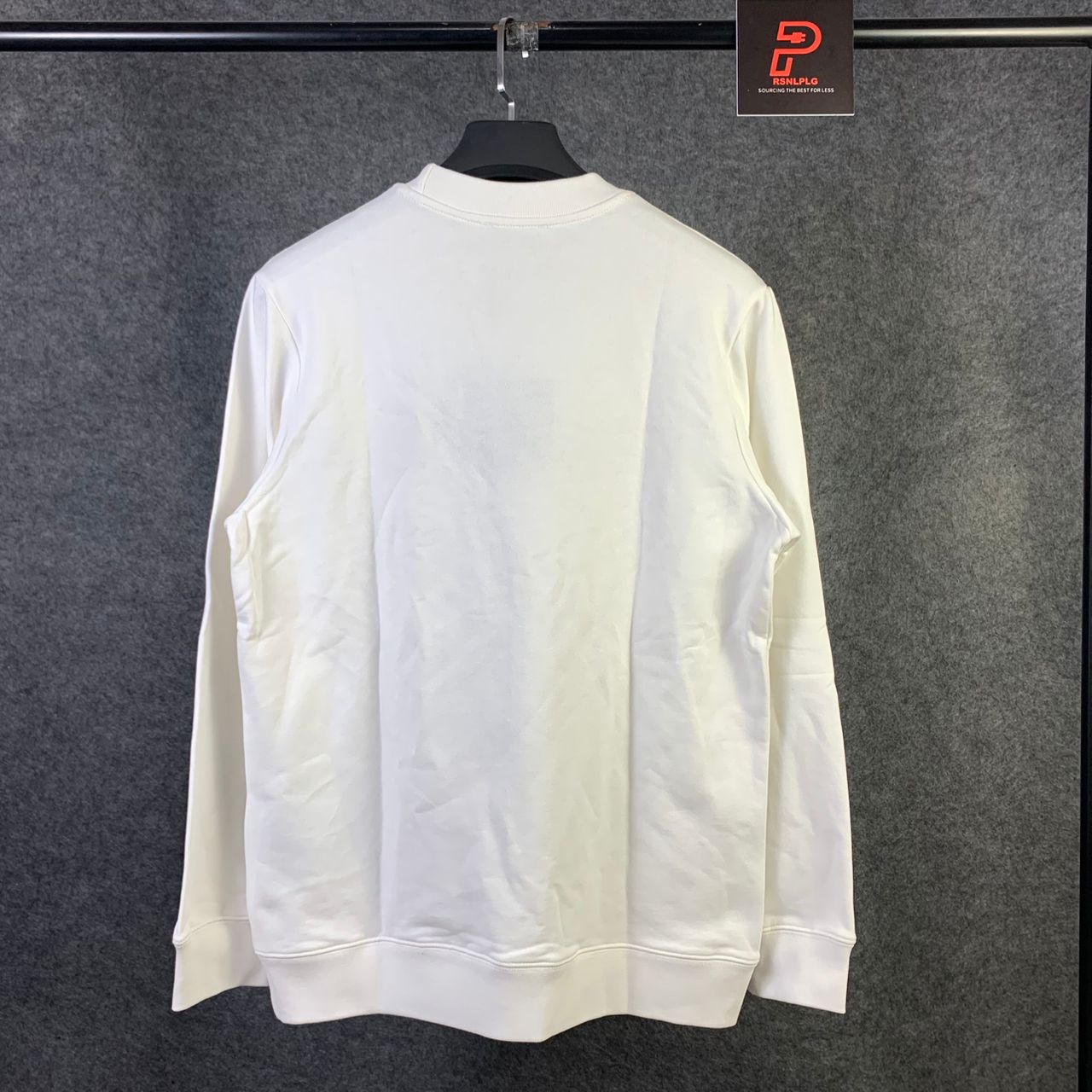Prada Chenille Logo Sweatshirt 'White'