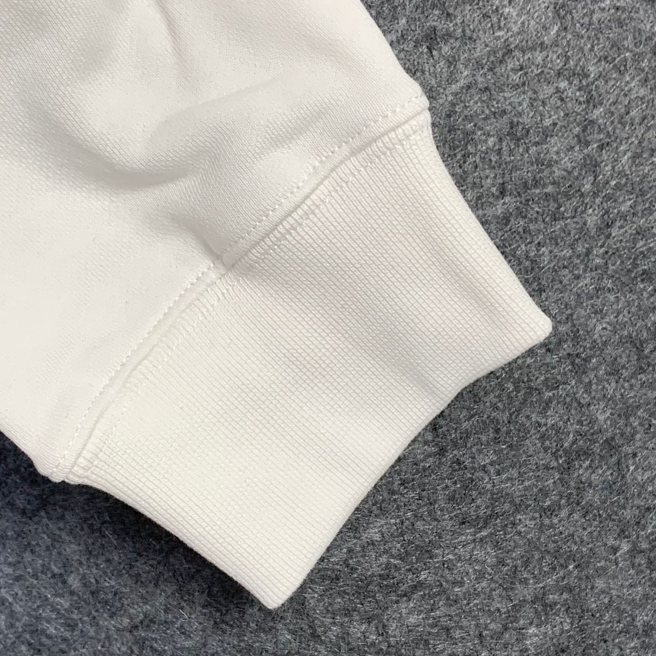 Prada Chenille Logo Sweatshirt 'White'