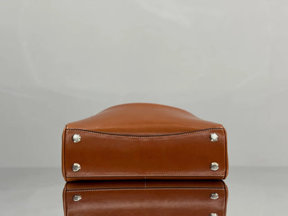 Balenciaga Small Bag 29 Camel Brown Cowhide Silver Hardware