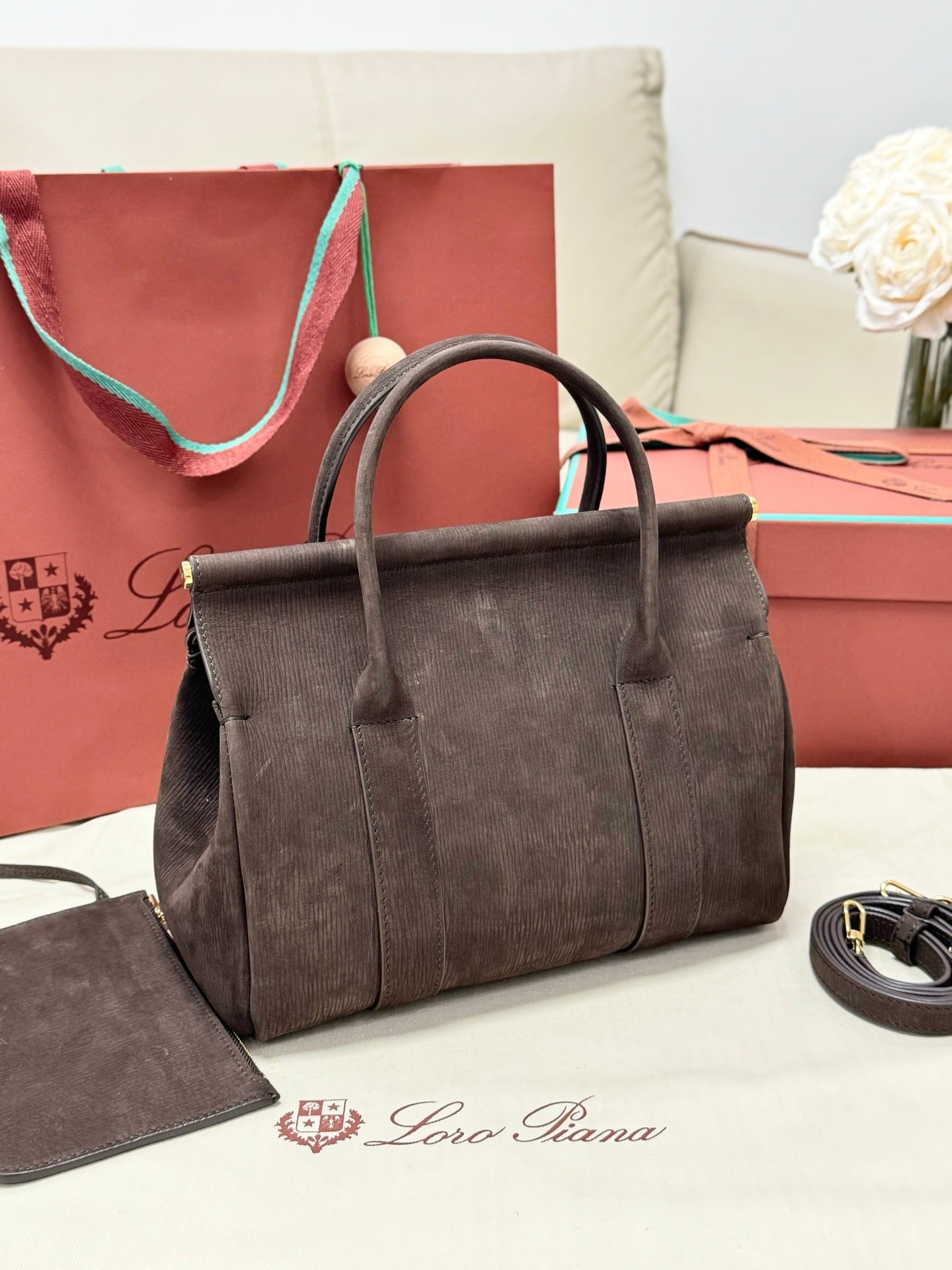 LP Loom L25 Coffee Ripple Suede 282200