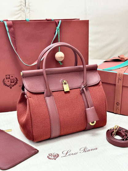 LP Loom L25 Burgundy Calfskin Canvas 282194