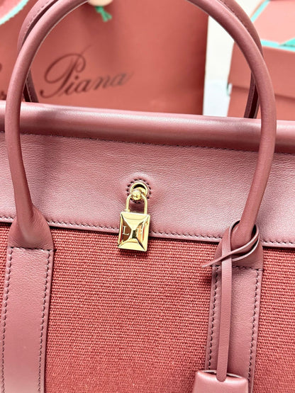 LP Loom L25 Burgundy Calfskin Canvas 282194