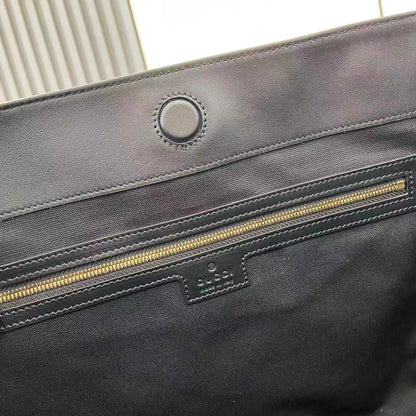 GG 25 Beatrix Handbag  Black Smooth Cowhide 290511
