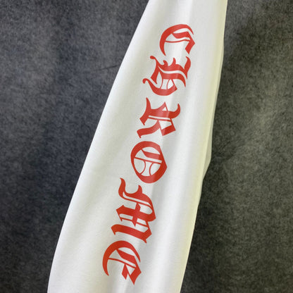 Chrome Hearts Made In Hollywood Plus Cross Long-Sleeve T-Shirt 'White/Red'