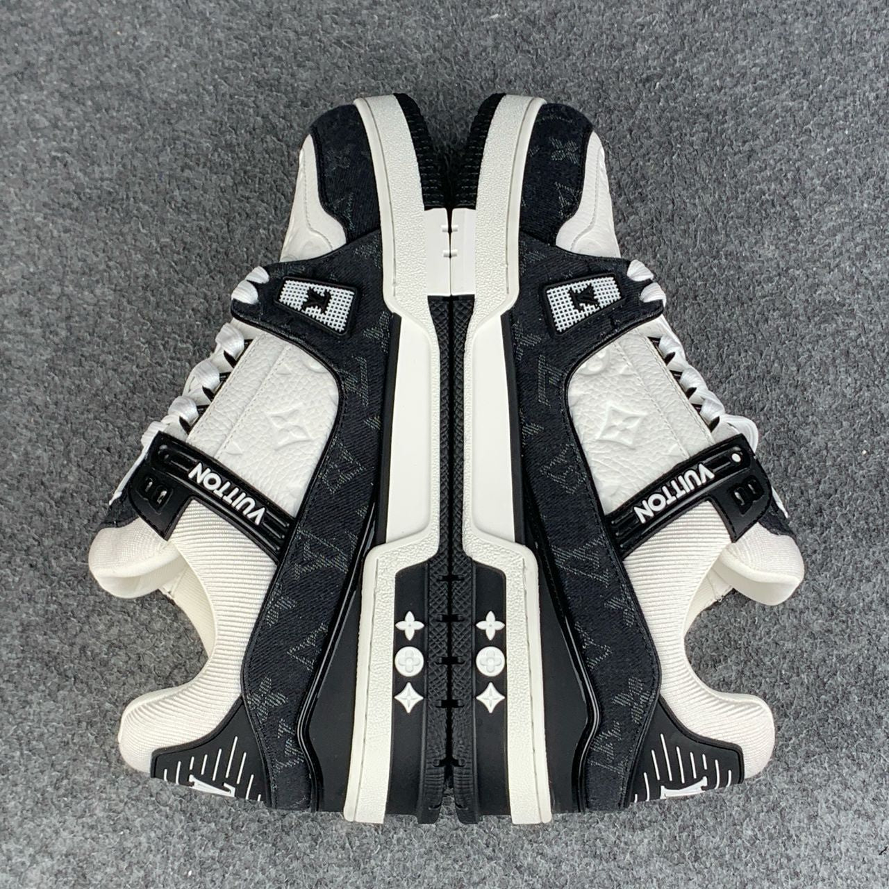 LV Trainer 'Black Monogram Denim'