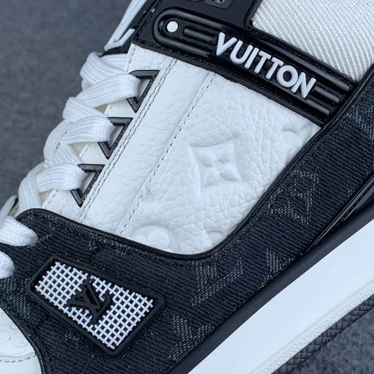 LV Trainer 'Black Monogram Denim'